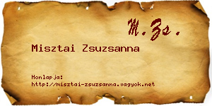 Misztai Zsuzsanna névjegykártya